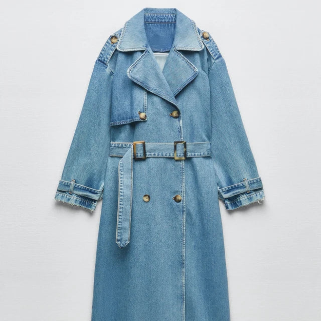 Marceline | Women's Belted Long Trench Coat